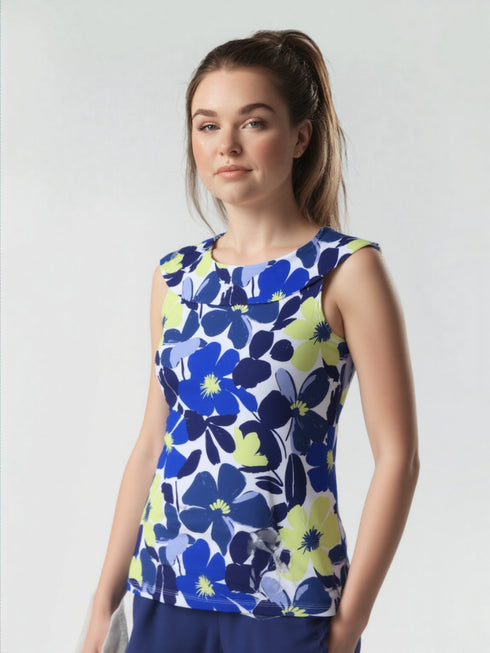 COWL NECK SLEEVELESS TOP - T2662