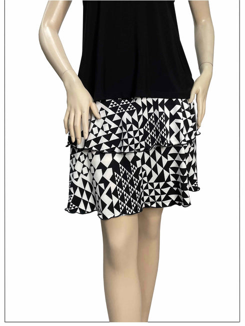 3 Tier PRINTED SKORT with the Ruffle in the center - SH001