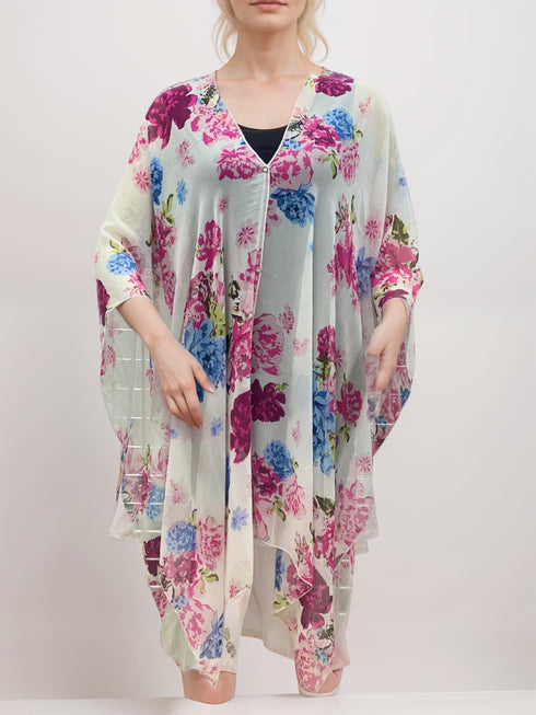 COVER UP WITH BUTTONS EMBELISHMENT-MULTI WAY WEAR - T6108