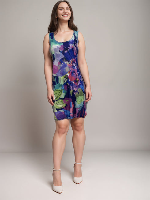 Skater Style tank dress with strappy back- D2001