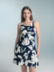 Ruffle Neck Sleeveless Sundresses For Women's - D2061