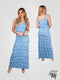 Ruffle Maxi Dress Sleeveless - D2211