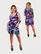 CHACHA Ruffle Knee length PRINTED Dress - D2760