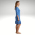 Round Neck ruffle on bottom with 3/4 sleeves -D2100