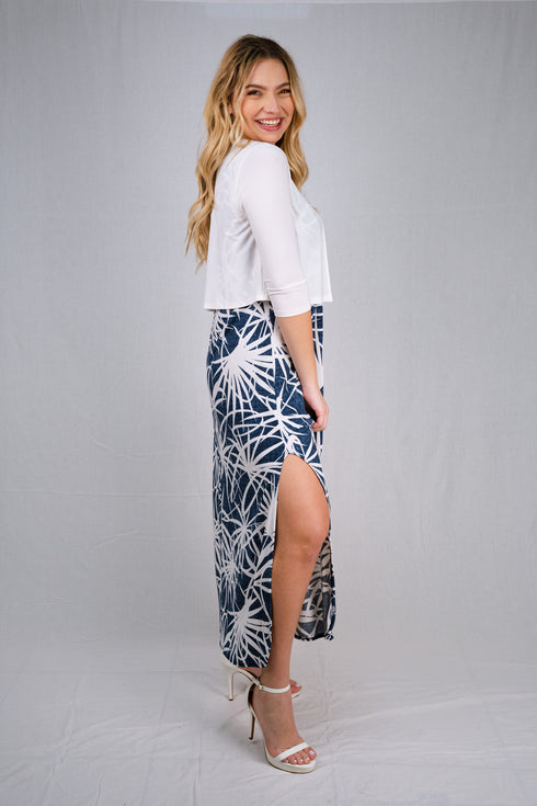 Bolero with 3/4 sleeves - T360