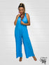V-Neck Long Sleeveless Cotton JUMP SUITS - J6239