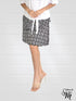 2 Asymmetrical ruffle Skort with elasticized waist - SH010