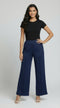 PULL ON PANTS WITH FRONT SLIT HEM - P048
