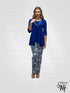 Mid Rise Straight Leg Pull-on Digital Print Palazzo Pants - DIGITAL