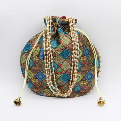 Jewelry Designer Women Potli Bags, Evening Handbags for women