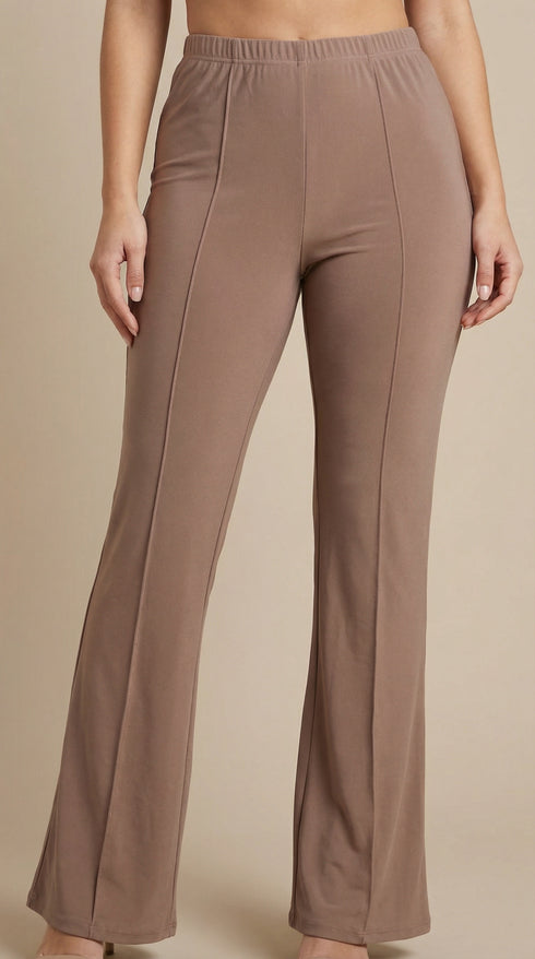 PULL ON PANTS WITH FRONT SLIT HEM - P048