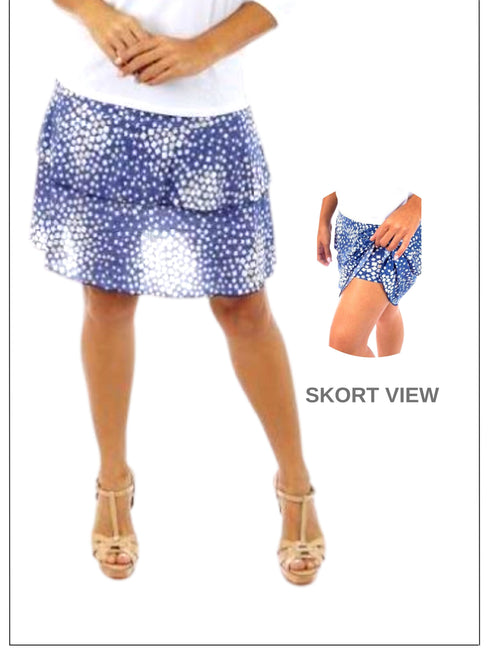 3 Tier PRINTED SKORT with the Ruffle in the center - SH001