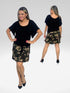 3 Tier PRINTED SKORT with the Ruffle in the center - SH001