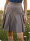 GORED KNEE LENGTH SKIRT – Effortless Elegance - SK004