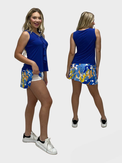 Women Digital Print Golf Short Skort with Pockets - SK2013
