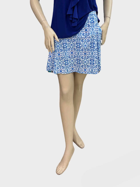 Women Digital Print Golf Short Skort with Pockets - SK2013