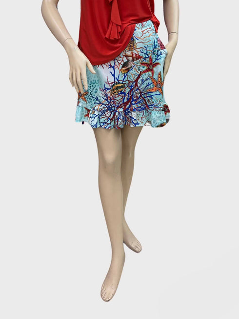 Women Golf Skort with ruffle on bottom & Pockets - SK2014