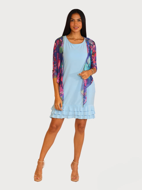 3/4 SLEEVES TIE FRONT BOLERO - T2652