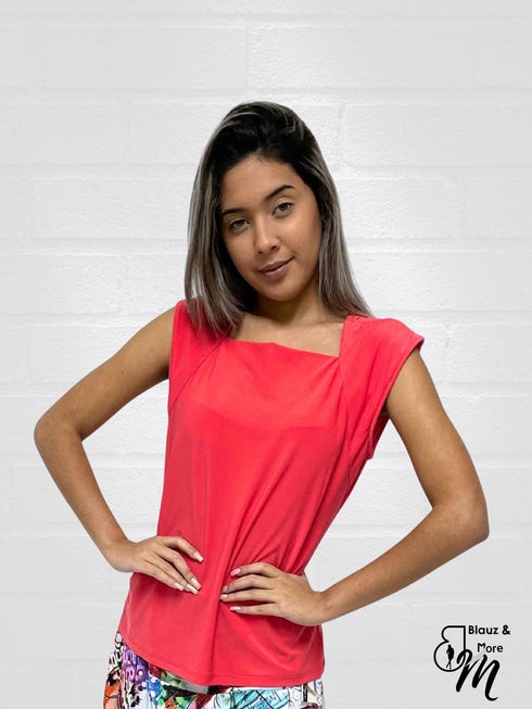 TOP Queen Anne Neckline Top - T603