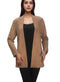 Solid Open Front Long Knited Cardigan Bolero Shrug - T611