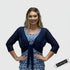 3/4 SLEEVES TIE FRONT BOLERO - T652