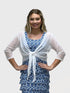 3/4 SLEEVES TIE FRONT BOLERO - T652