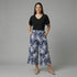 Elastic waist wide leg Pull-on Gaucho - P2006