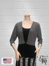 Bolero with 3/4 sleeves - T360