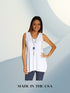V-Neck long tunic top - Regular and Plus Sizes available