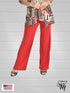 Mid Rise Straight Leg Pull-on Palazzo in solid colors Lounge Wide Leg casual Flowy Pants - P015