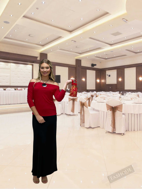 Jewelry Designer Women Potli Bags, Evening Handbags for women - Square Shape PT Bags