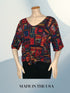 Tie Front Short Sleeve Top - Regular & Plus Sizes available- T541