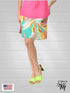 2 tier Skort with side seam pockets and elasticized waist line - SH011