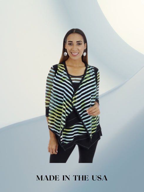 Two piece illusion look top - Regular and Plus Sizes available