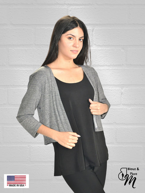 Bolero with 3/4 sleeves - T360