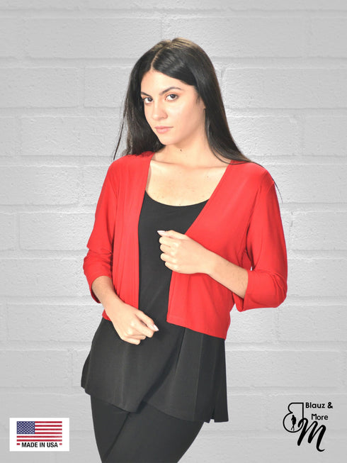 Bolero with 3/4 sleeves - T360