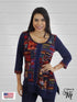3/4 Sleeve Fall Comfy Casual Tunic - T522
