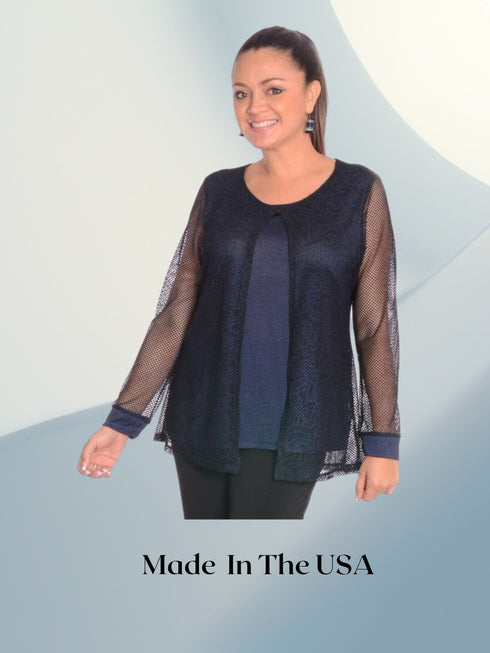 Two-layer jacket with a transparent layer on top - T448