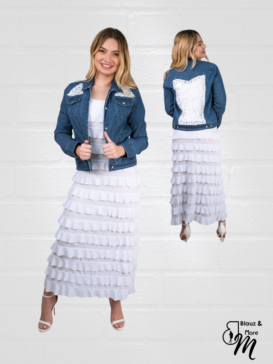 Long Side Ruffled Dress Long Ruffle Dress For Women – Fashque Retail